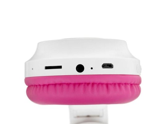 Наушники накладные QUMO PARTY CAT ВТ 0025 БЕЛО-РОЗОВЫЙ